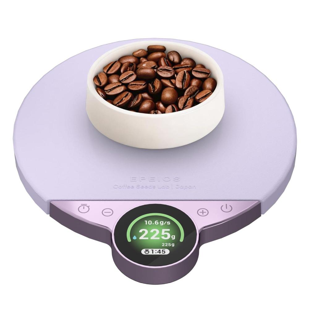 image:imageCocinare Balance Pro Smart Coffee Scale with Timer and Water Flow Rate Espresso Scale for Pour Over and Barista Brewing Brew Assist Mode 005g Precision 35kg Digital Scale App Control PurplePurple
