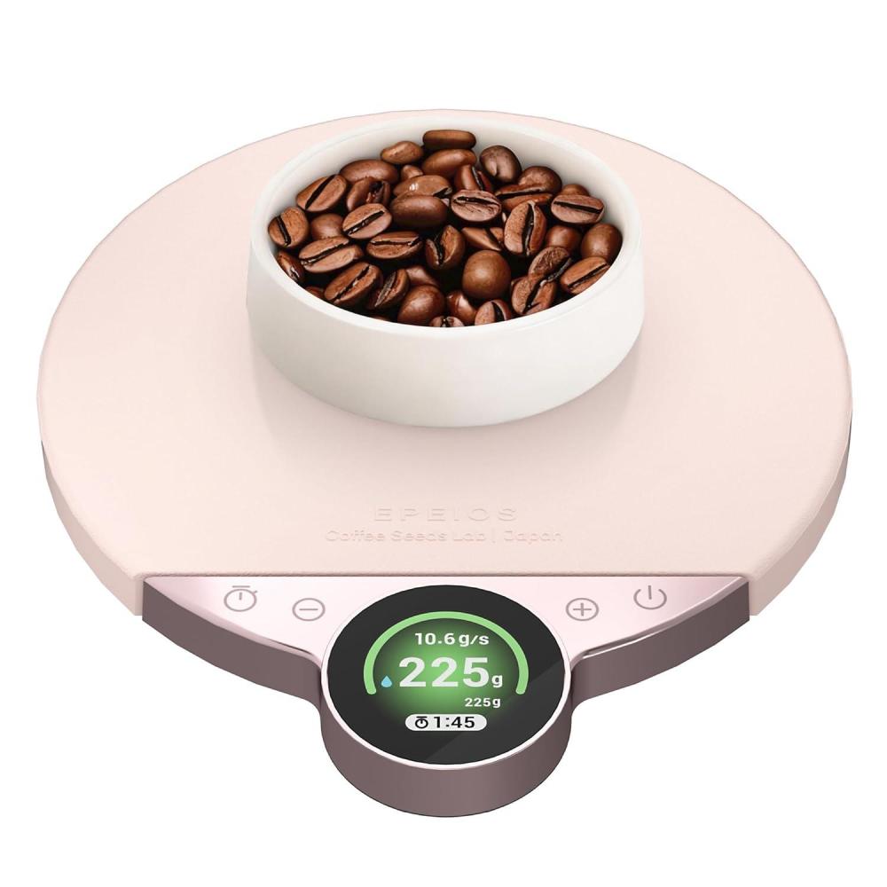 image:imageCocinare Balance Pro Smart Coffee Scale with Timer and Water Flow Rate Espresso Scale for Pour Over and Barista Brewing Brew Assist Mode 005g Precision 35kg Digital Scale App Control PurplePink