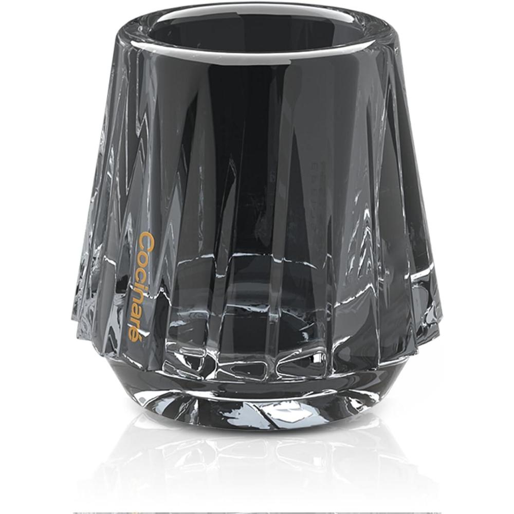 image:imageCocinare KissCup Crystal Espresso Cup 15oz Demitasse Cup for Espresso Pourover coffee amp Tea Haze Gray Crystal CollectionHaze Gray
