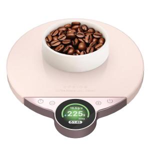 image:imageCocinare Balance Pro Smart Coffee Scale with Timer and Water Flow Rate Espresso Scale for Pour Over and Barista Brewing Brew Assist Mode 005g Precision 35kg Digital Scale App Control PurplePink