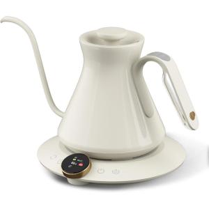 image:imageCocinare Gooseneck Electric Kettle 05F Precise Temperature Control 1500W Fast Heating PourOver Coffee amp Tea Stainless Steel 06L Master Soulages Black DesignDali White