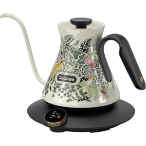 image:imageCocinare Gooseneck Electric Kettle 05F Precise Temperature Control 1500W Fast Heating PourOver Coffee amp Tea Stainless Steel 09L Colorchanging Brush Leopard DesignJungle