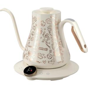 image:imageCocinare x Chanoir Collab Collection Chanior Black Gooseneck Electric Kettle 05 Precise Temperature Control for PourOver Coffee amp Tea Quick Heating 1500W Stainless Steel Interior 09LChanoir White