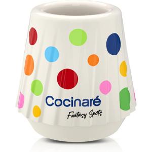 image:imageCocinare x Chanoir KissCup Art Ceramic Espresso Cup  22oz Demitasse Cup for Espresso Pourover coffee and Tea Chanoir Black Art de Paris CollaborationPolka